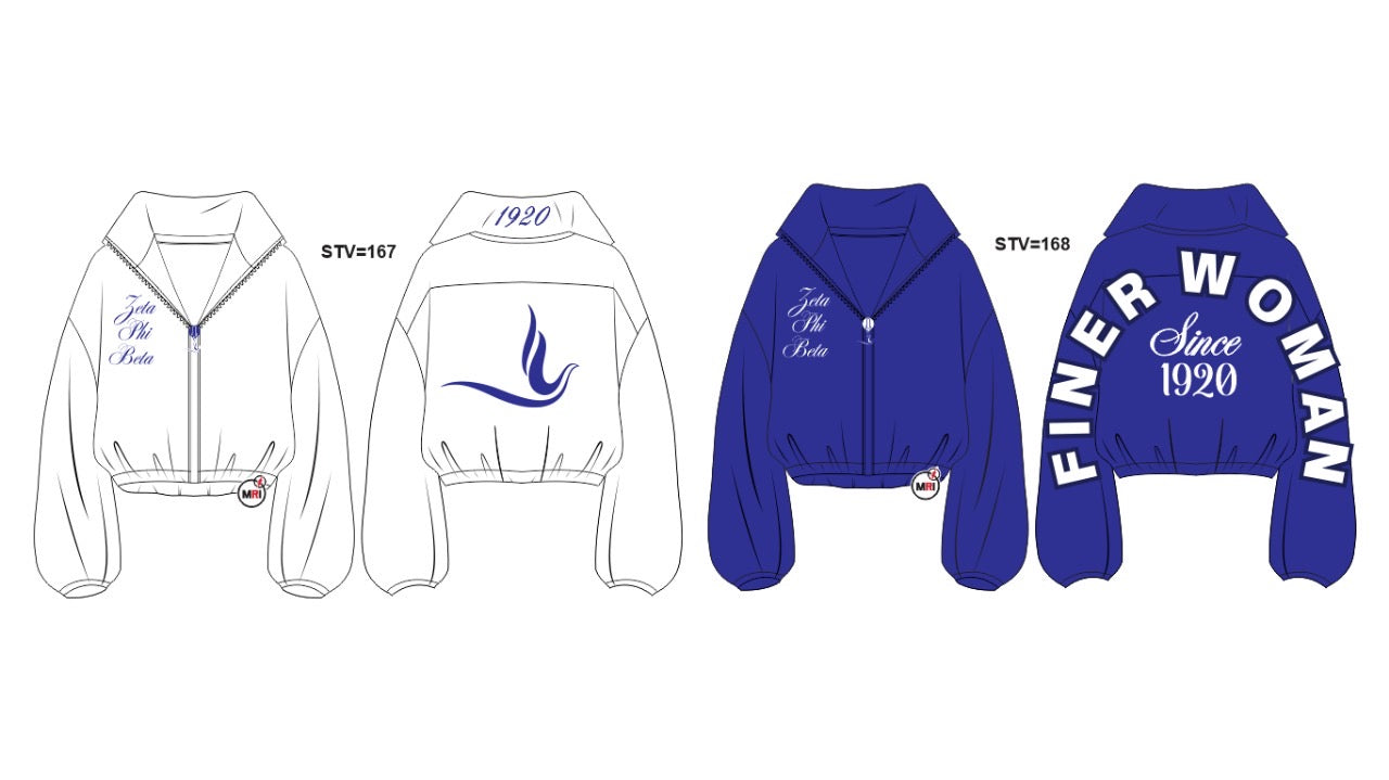 Zeta Phi Beta Sorority, Inc. Reversible Windbreaker