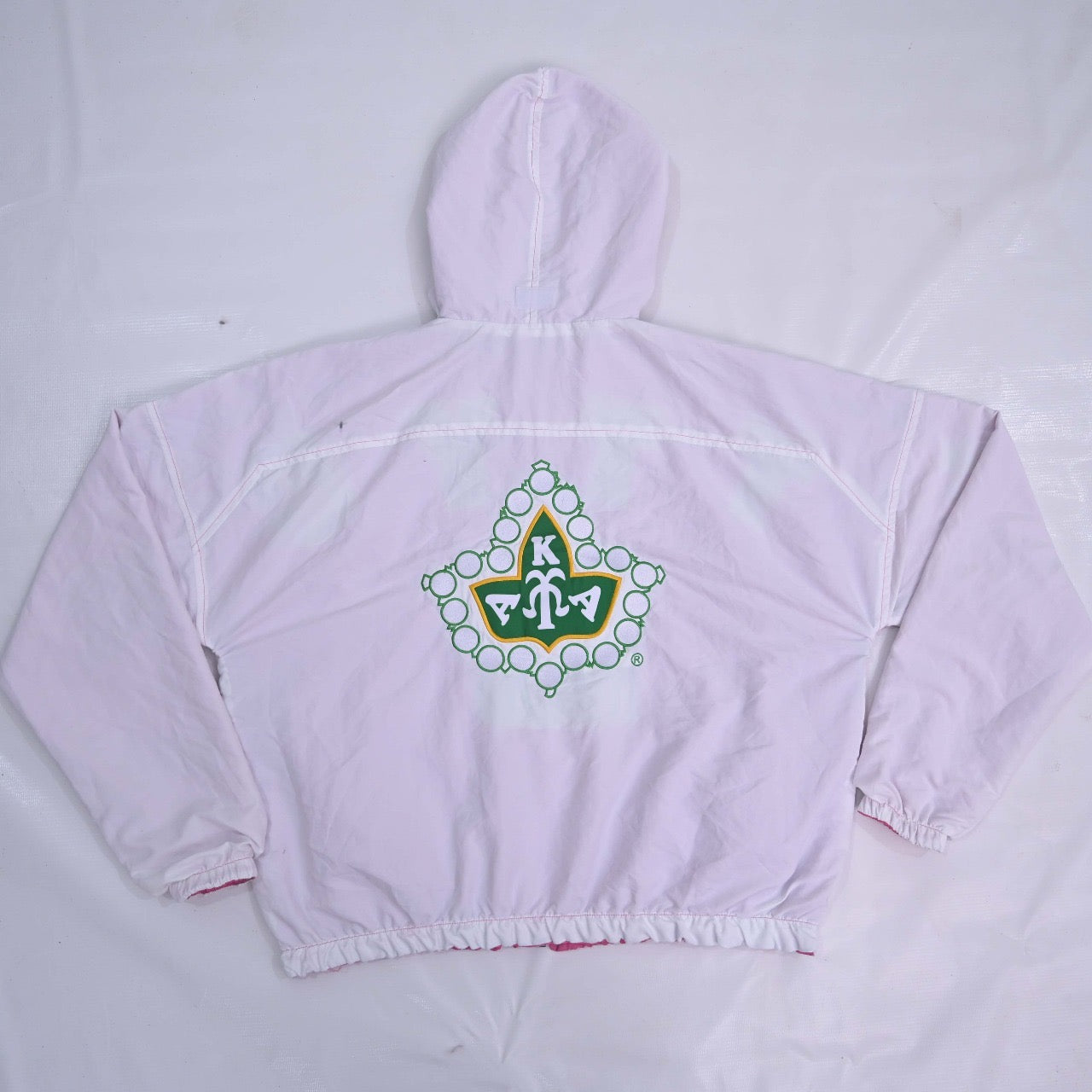 Alpha Kappa Alpha Sorority, Inc. Reversible Windbreaker(pink/white)