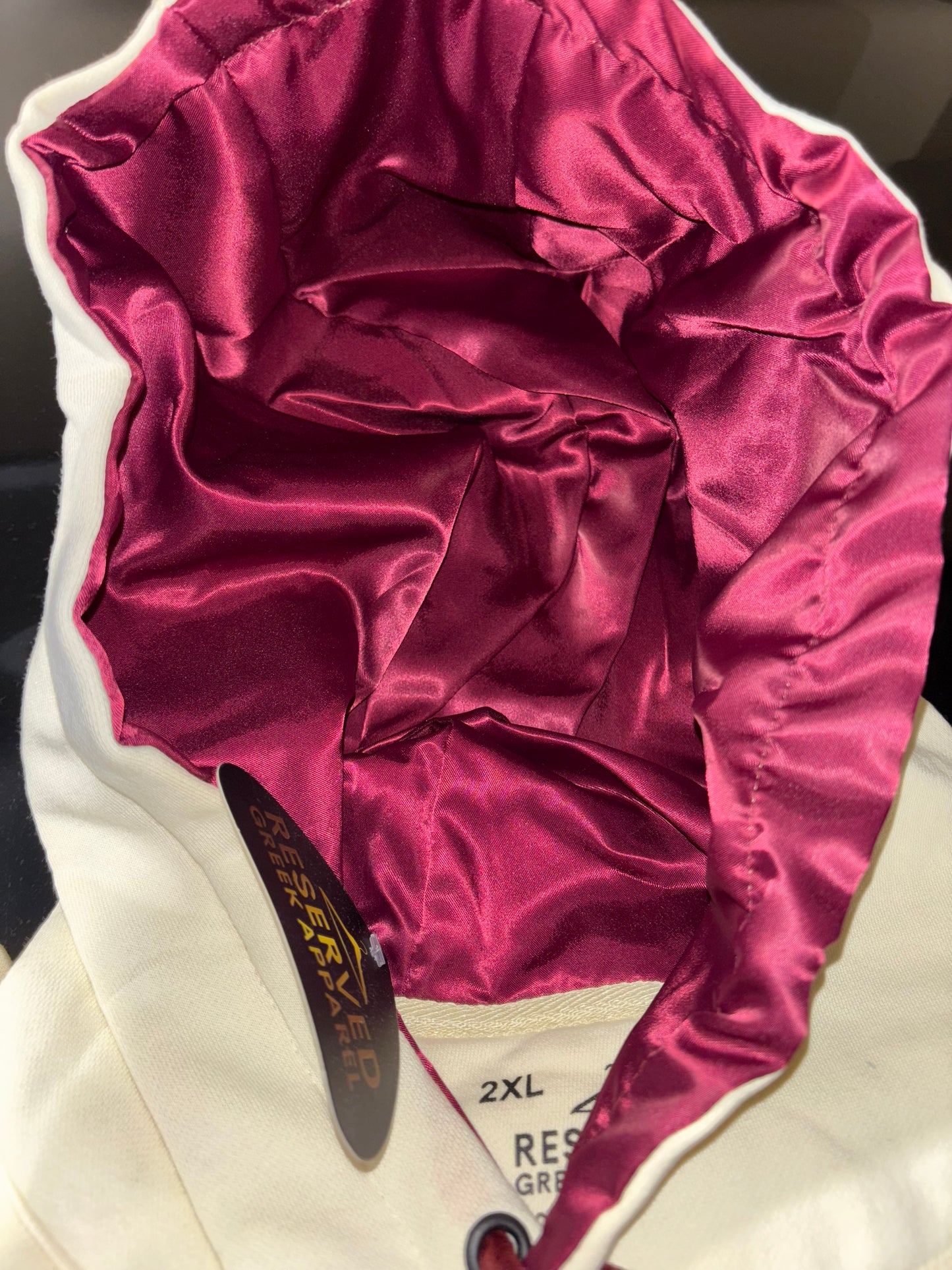 Delta Sigma Theta Sorority, Inc. Chenille Hoodie (Cream)