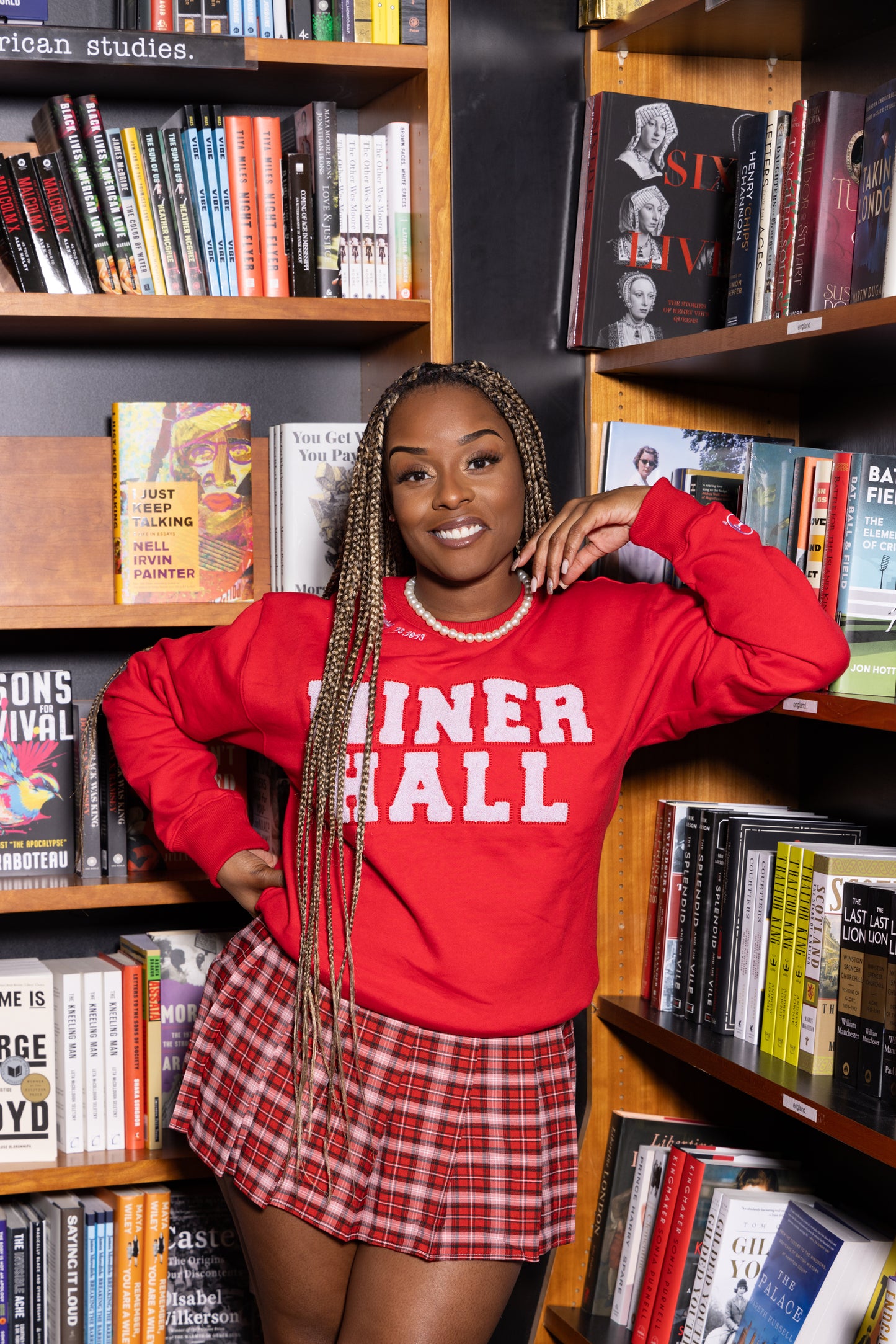 Miner Hall DST Chenille Sweatshirt (red)