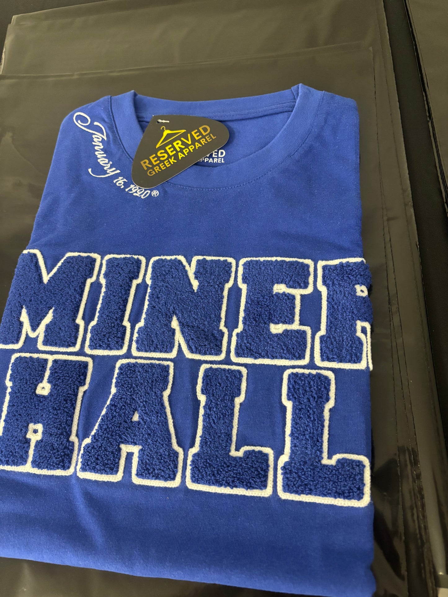 Zeta Miner Hall Chenille T-shirt (blue)
