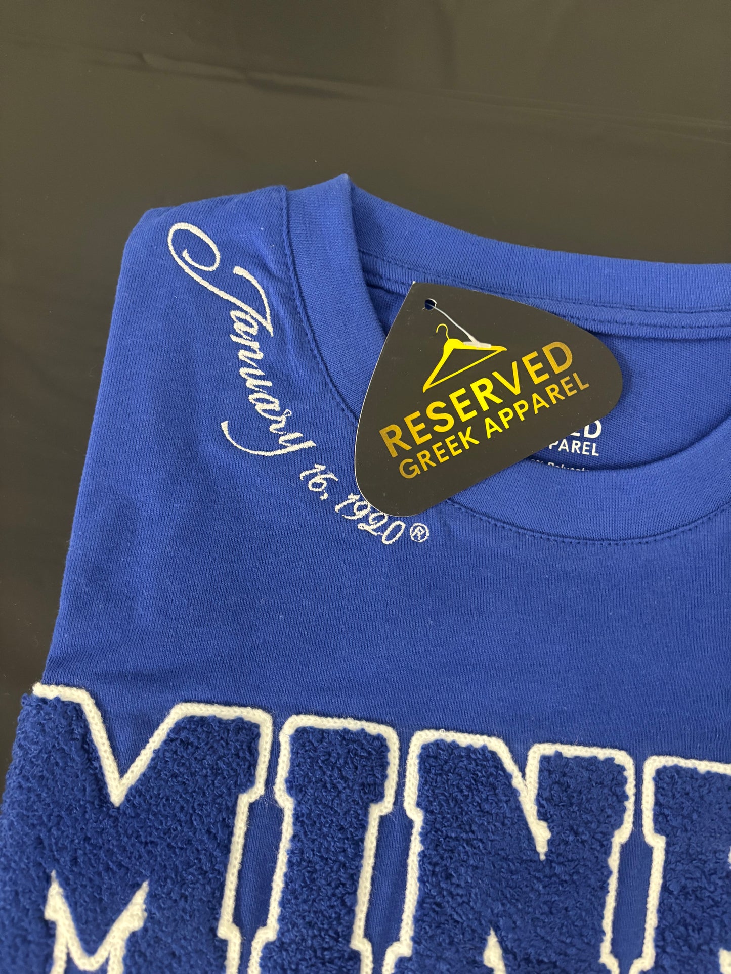 Zeta Miner Hall Chenille T-shirt (blue)