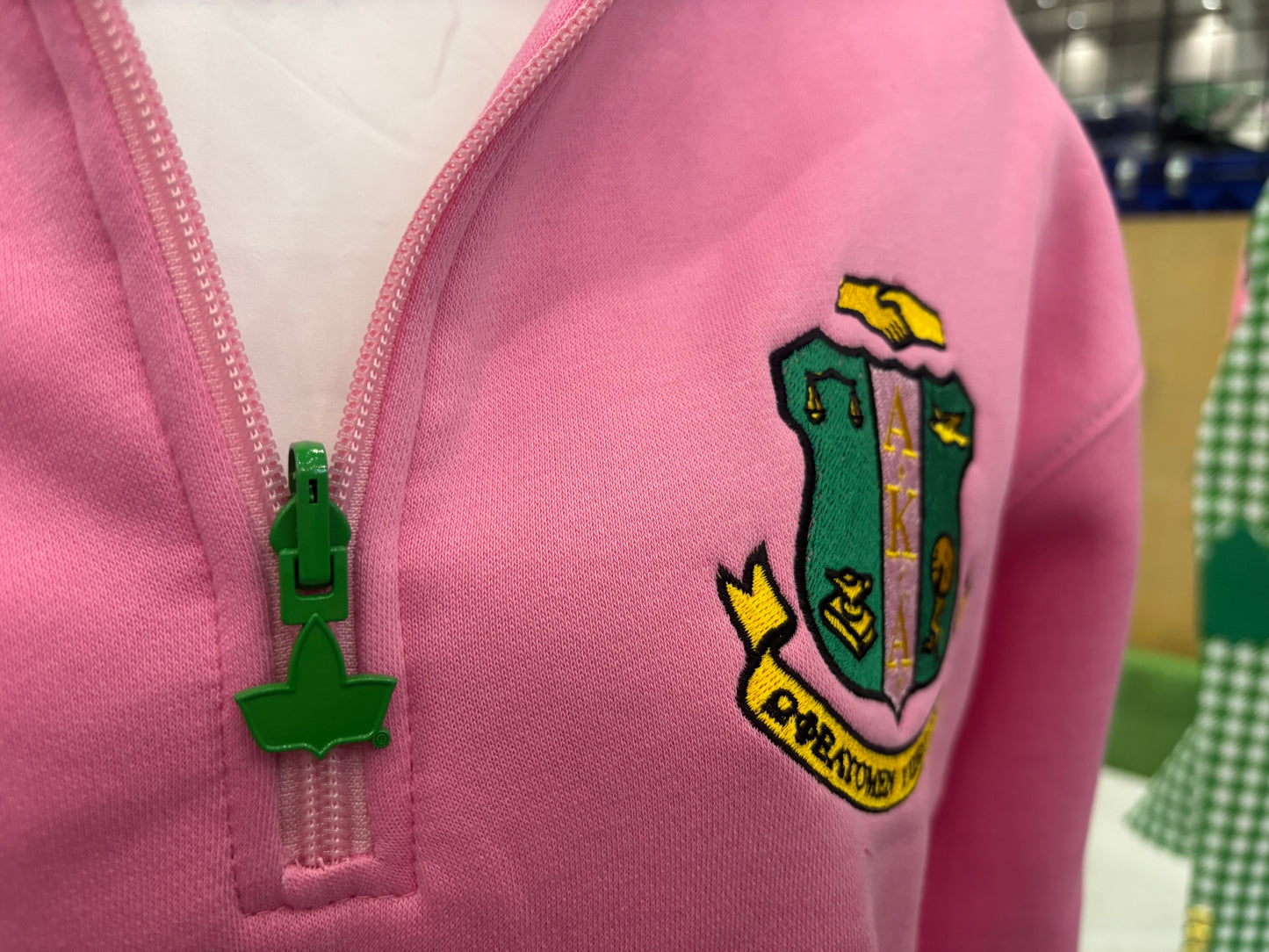 Alpha Kappa Alpha Sorority, Inc. Quarter Zipper Pullover