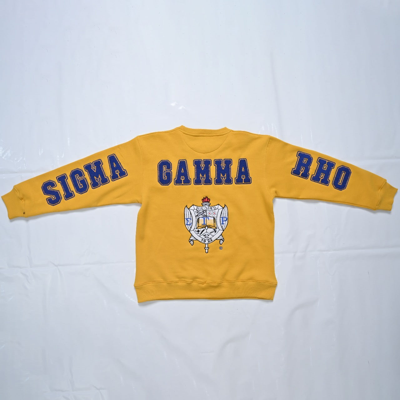 Sigma Gamma Tho Sorority, Inc. Chenille Sweatshirt(gold)