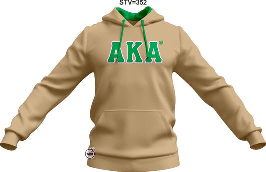 Alpha Kappa Alpha Sorority, Inc. Chenille Hoodie w/Satin Lining in Hood