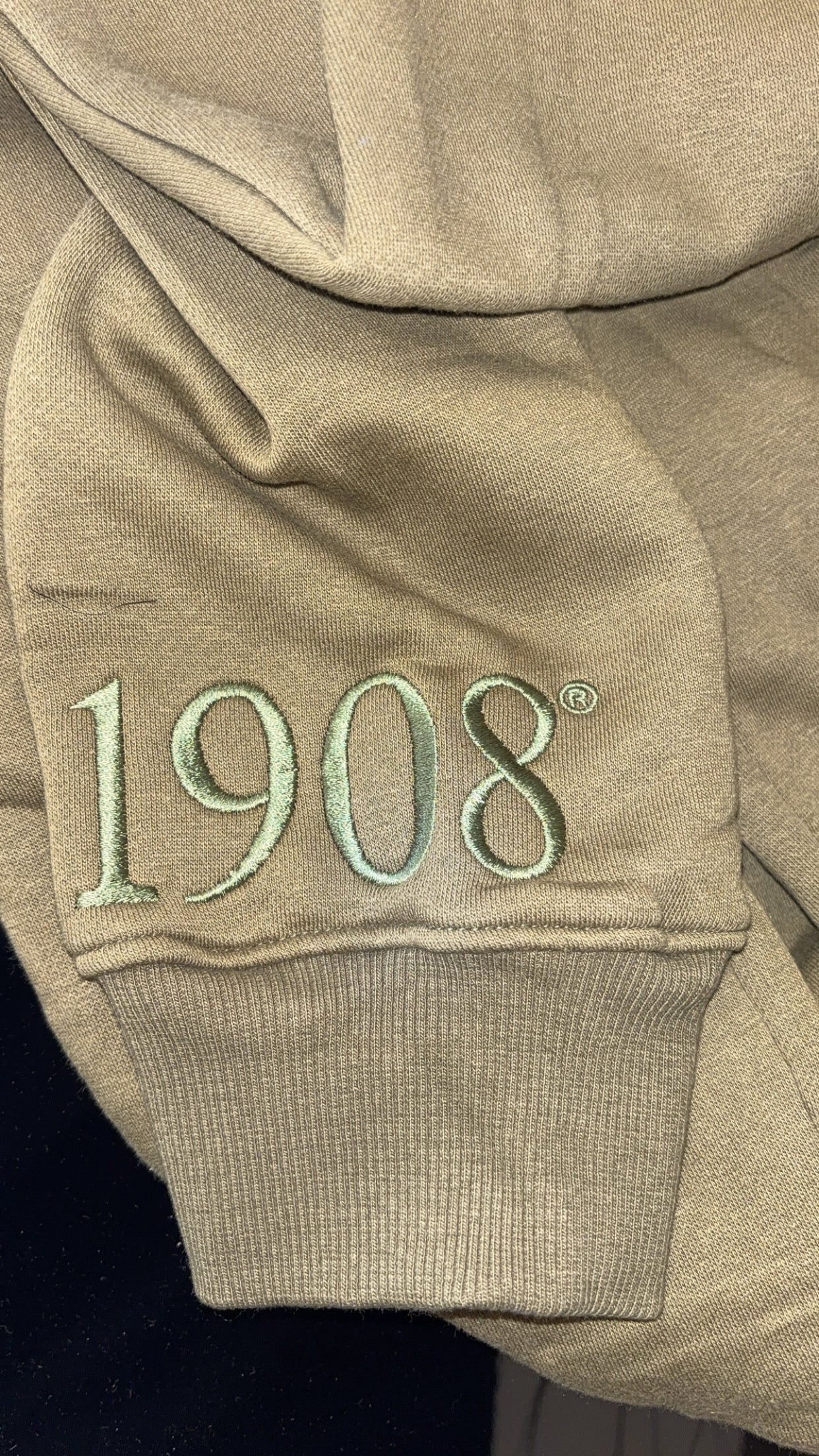 Alpha Kappa Alpha Sorority, Inc. Olive Green Chenille Sweatshirt