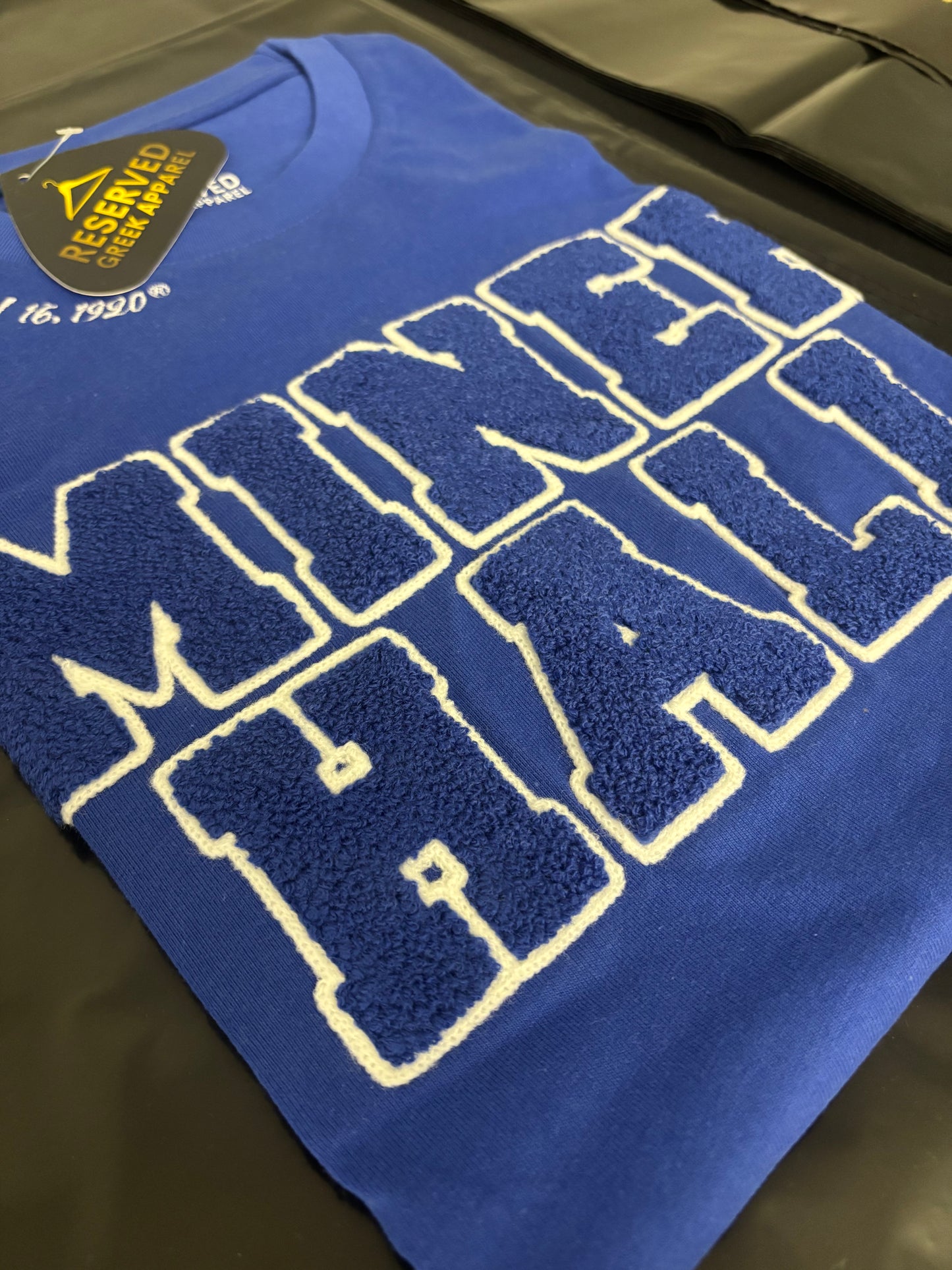 Zeta Miner Hall Chenille T-shirt (blue)