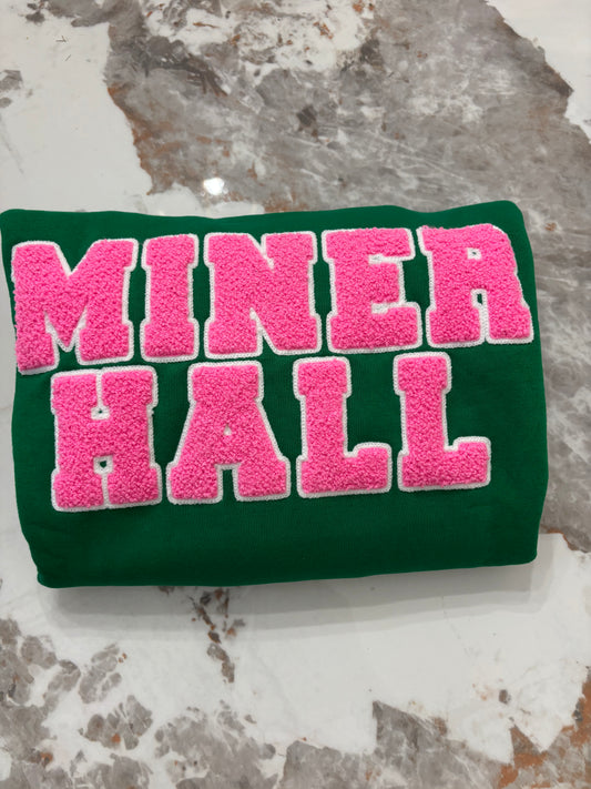 AKA Miner Hall Chenille Sweatshirt(Green)