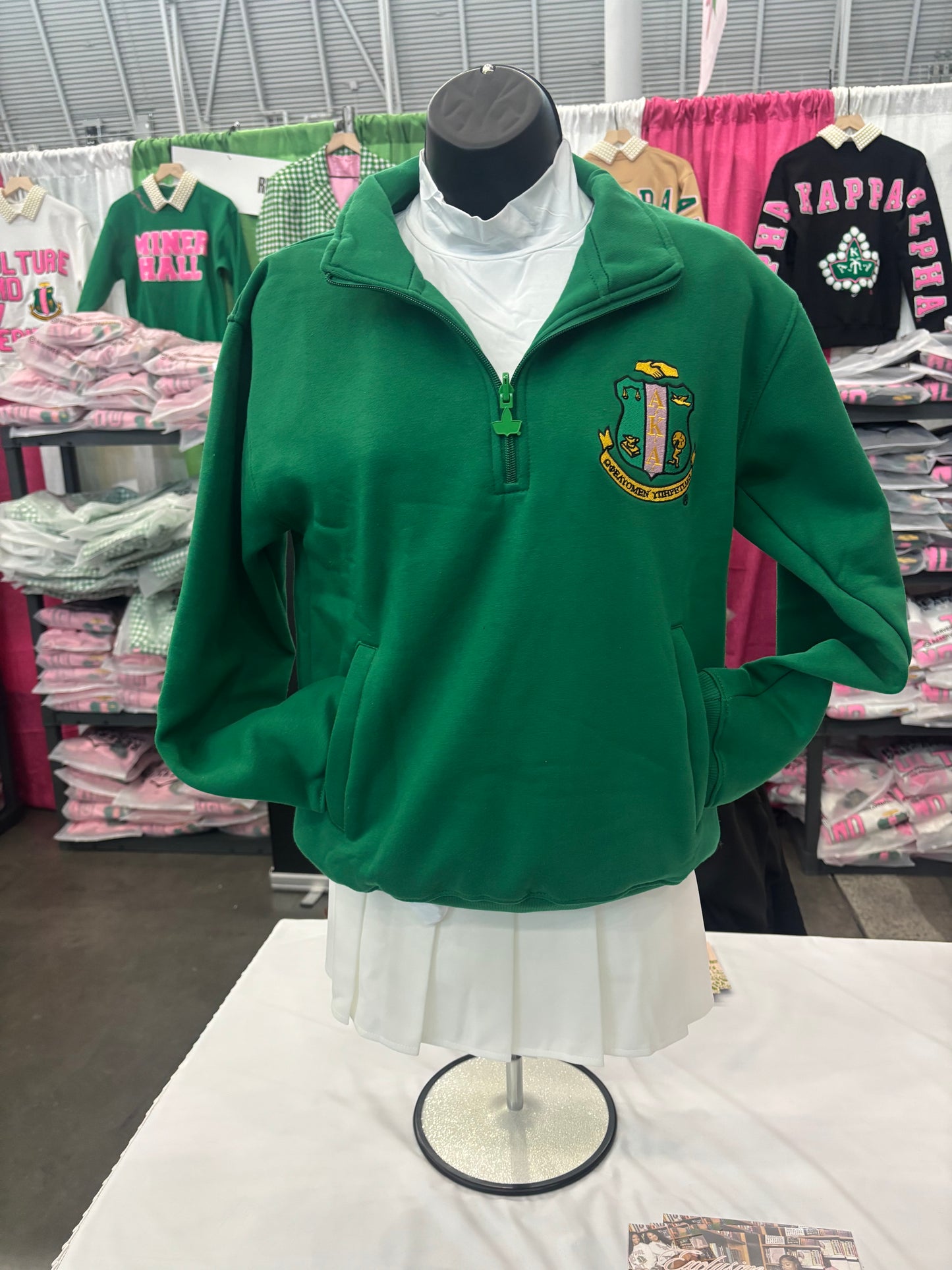 Alpha Kappa Alpha Sorority, Inc. Quarter Zipper Pullover