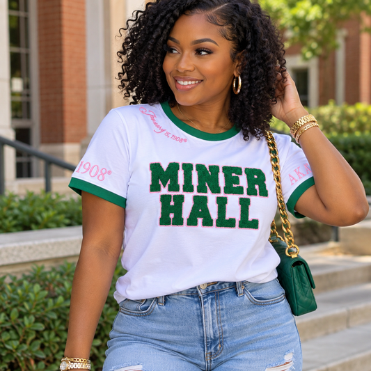 AKA Miner Hall T-shirt (white)