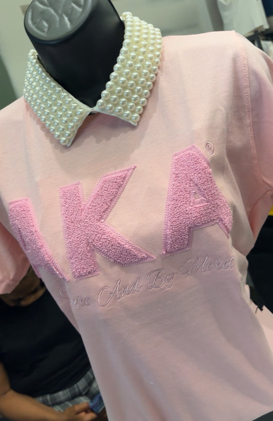 AKA Chenille T-shirt (pink/pink)