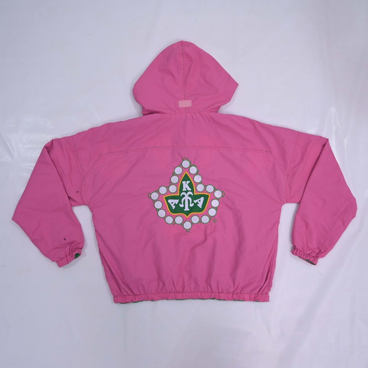 Alpha Kappa Alpha Sorority, Inc. Reversible Windbreaker(green/pink)