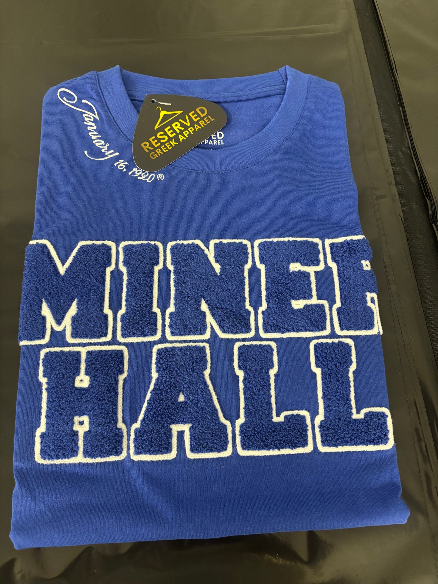 Zeta Miner Hall Chenille T-shirt (blue)