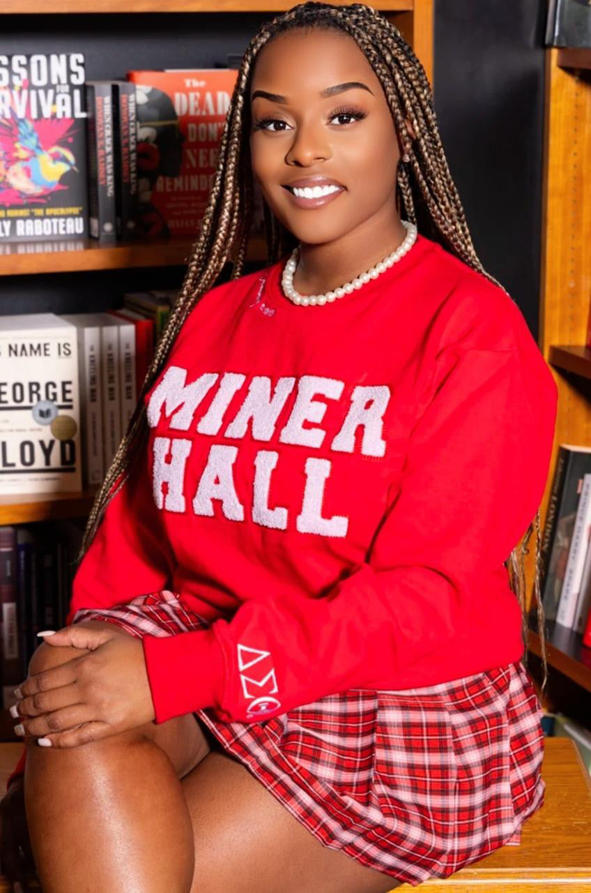 Miner Hall DST Chenille Sweatshirt (red)