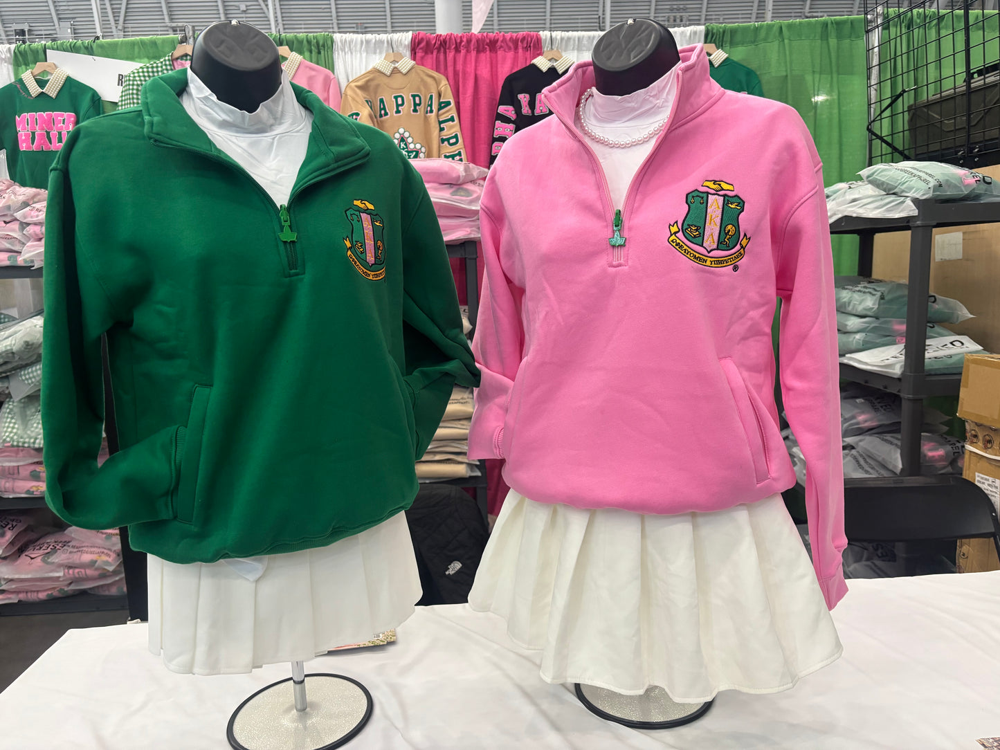 Alpha Kappa Alpha Sorority, Inc. Quarter Zipper Pullover