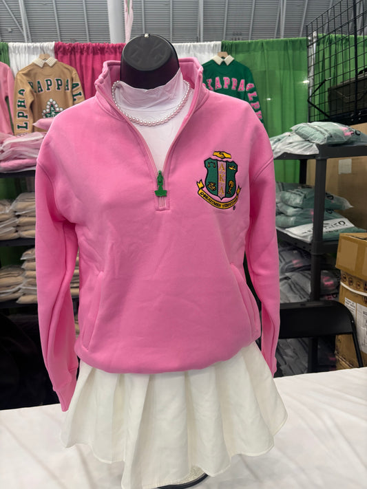 Alpha Kappa Alpha Sorority, Inc. Quarter Zipper Pullover
