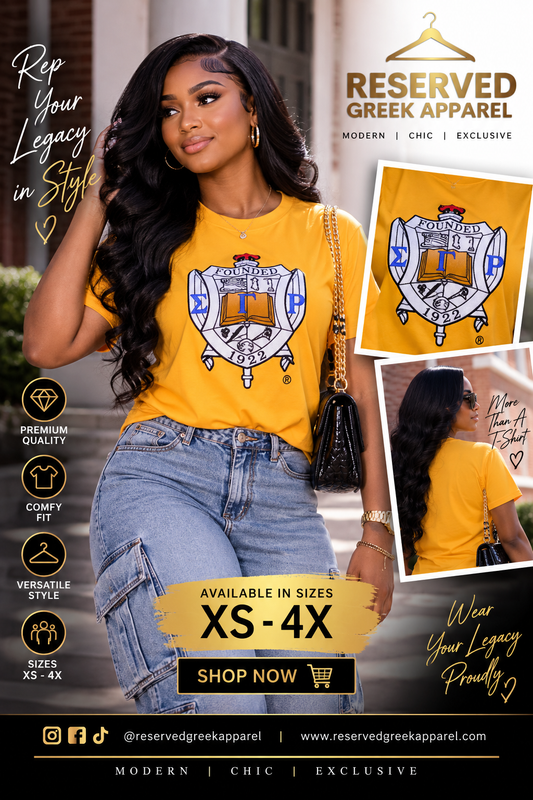 Sigma Gamma Rho Sorority, Inc. T-shirt (gold)