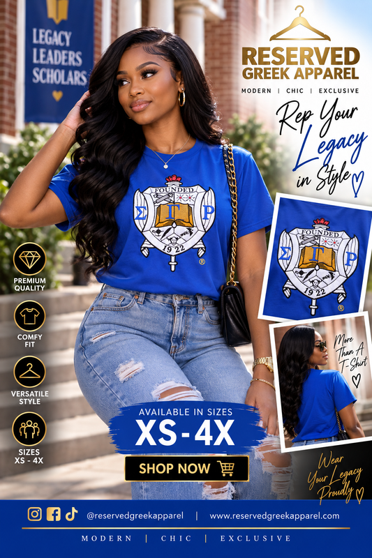 Sigma Gamma Rho Sorority, Inc. T-shirt (blue)