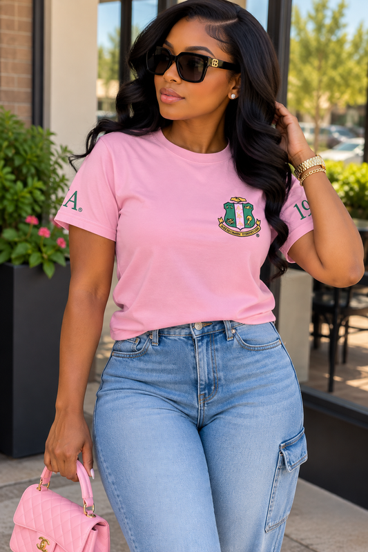 AKA Shield t-shirt (pink)