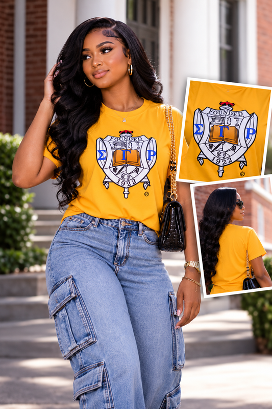 Sigma Gamma Rho Sorority, Inc. T-shirt (gold)