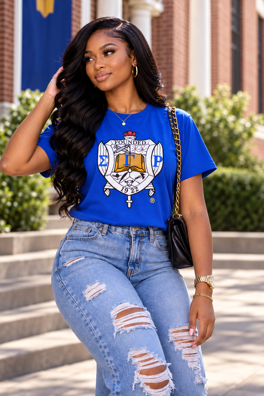 Sigma Gamma Rho Sorority, Inc. T-shirt (blue)