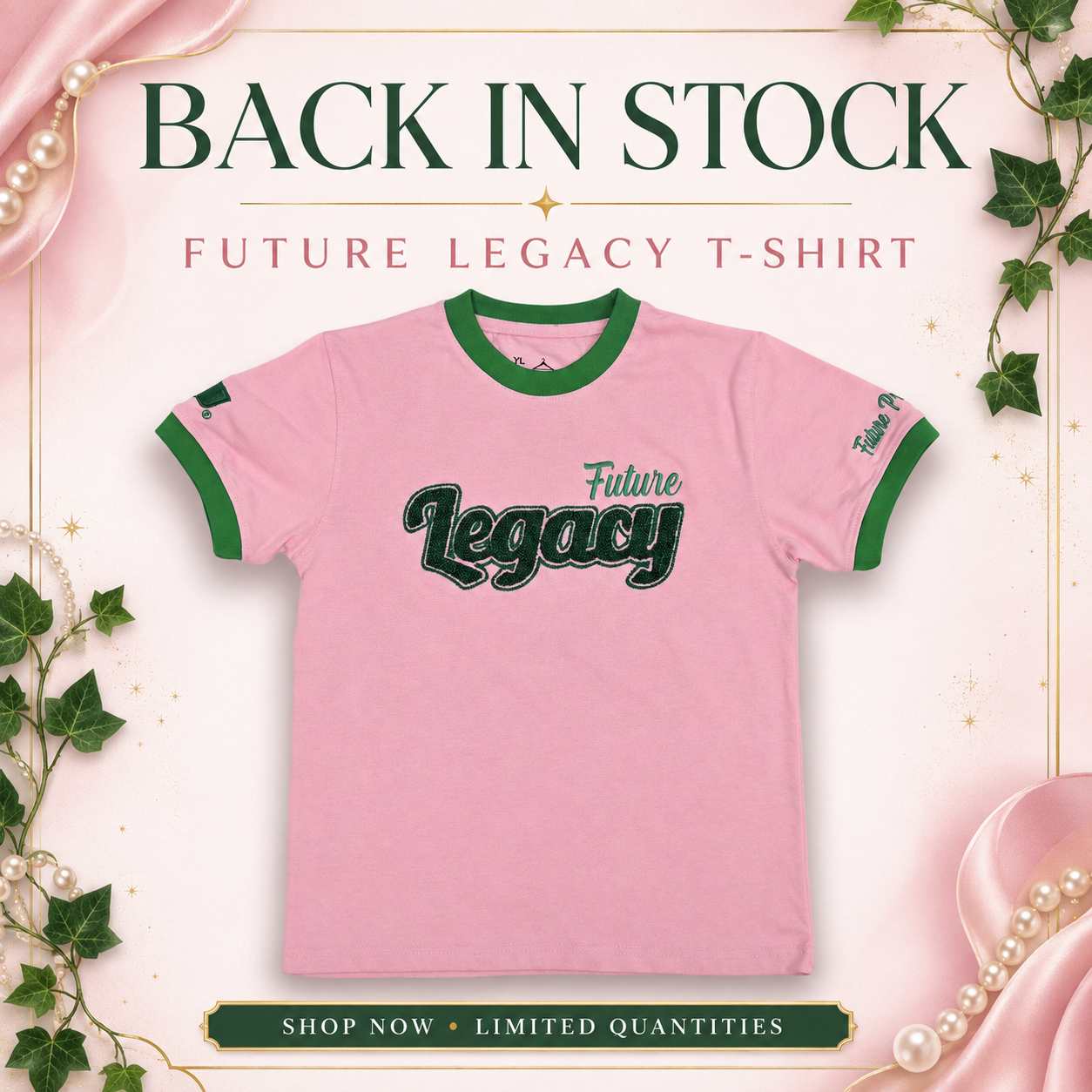 AKA Future Legacy T-shirt(pink)