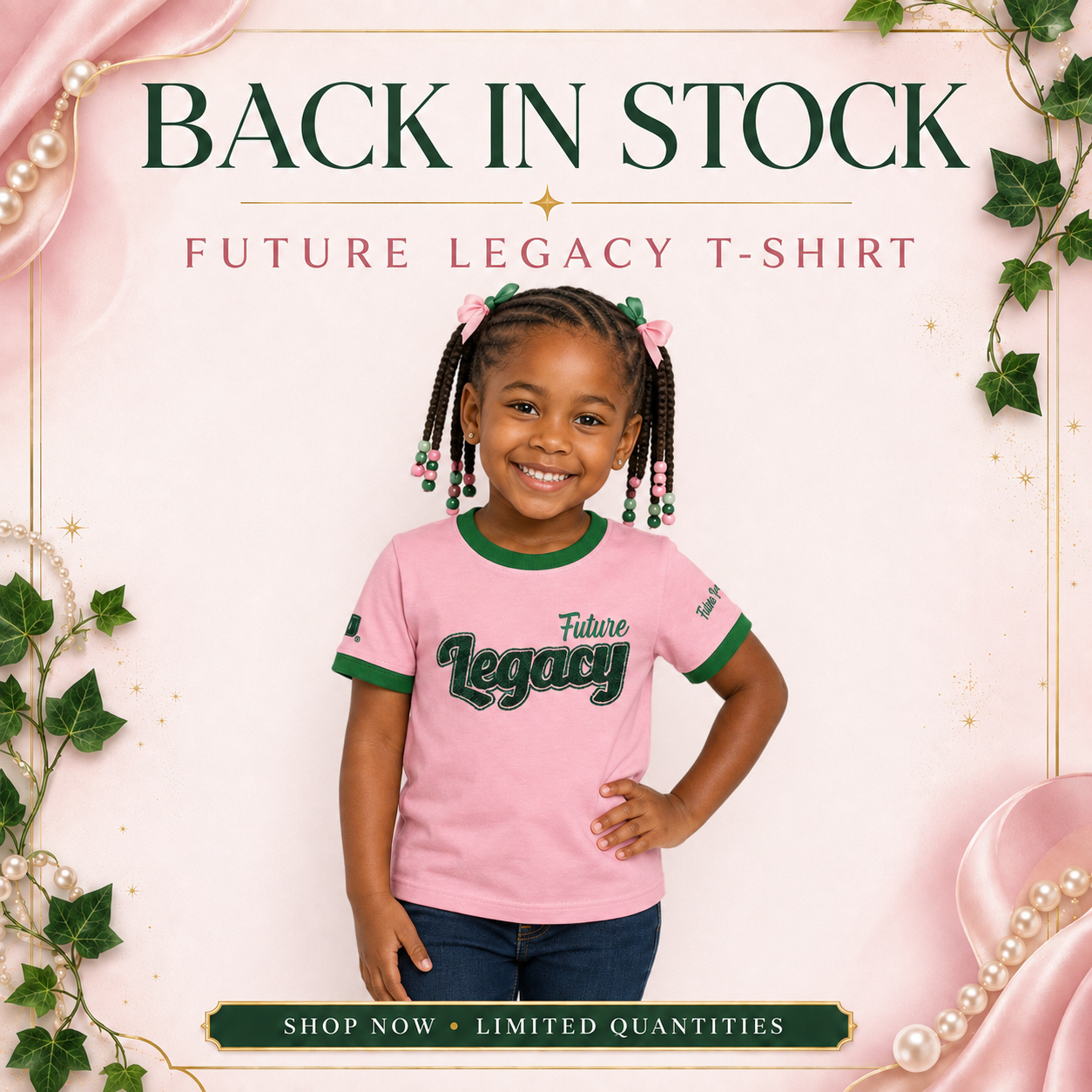 AKA Future Legacy T-shirt(pink)